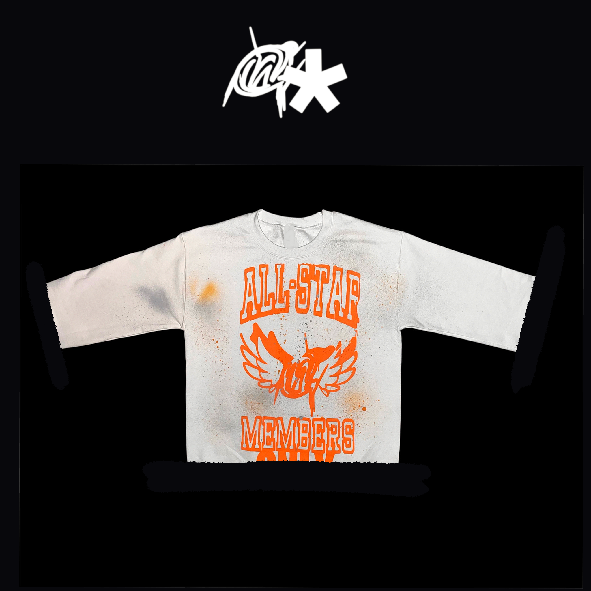 Orange All-star graffiti shirt